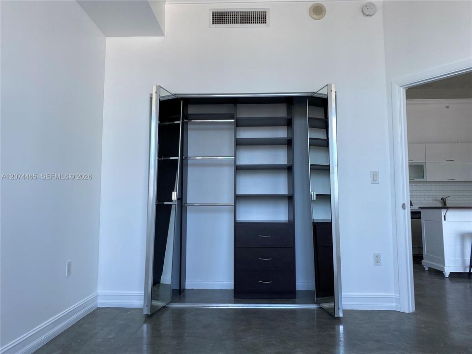 Built out closet