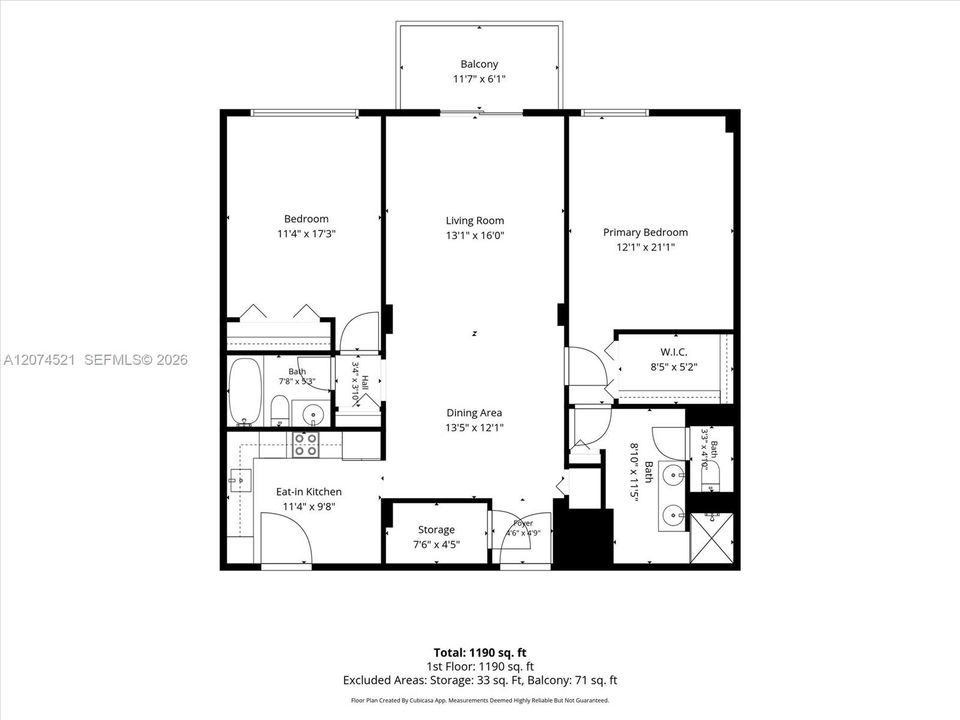 For Rent: $4,500 (2 beds, 2 baths, 1221 Square Feet)