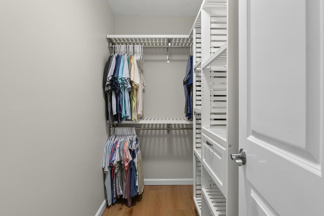 Primary closet