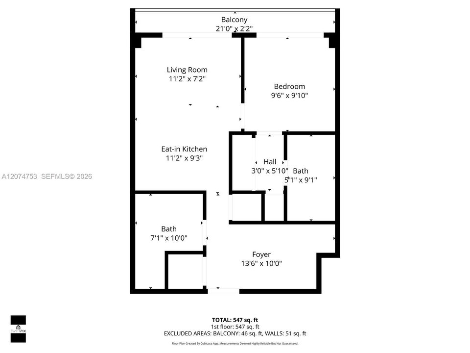 For Sale: $579,900 (1 beds, 2 baths, 597 Square Feet)