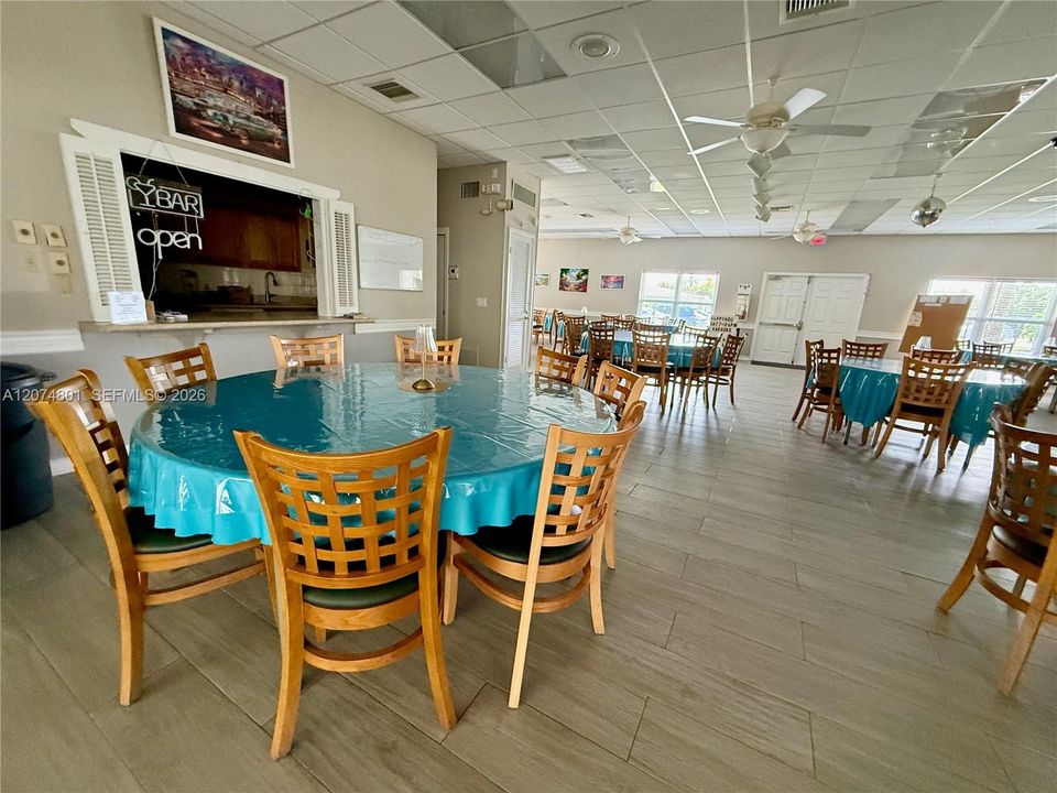 Clubhouse with bar and kitchen