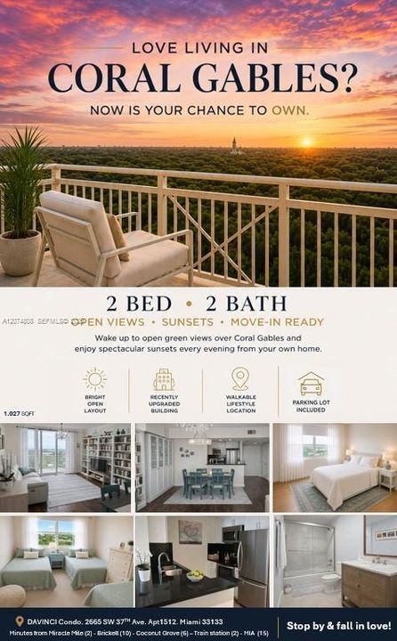 For Rent: $3,275 (2 beds, 2 baths, 1027 Square Feet)