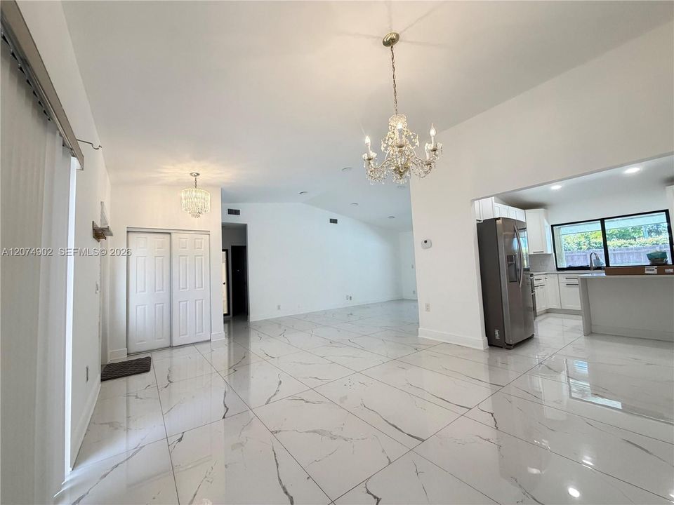 Dining room with outdoor private patio