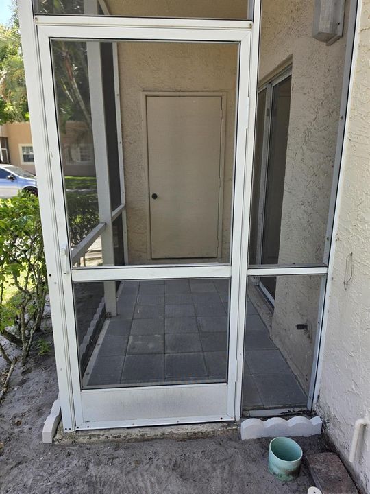 Balcony with storage