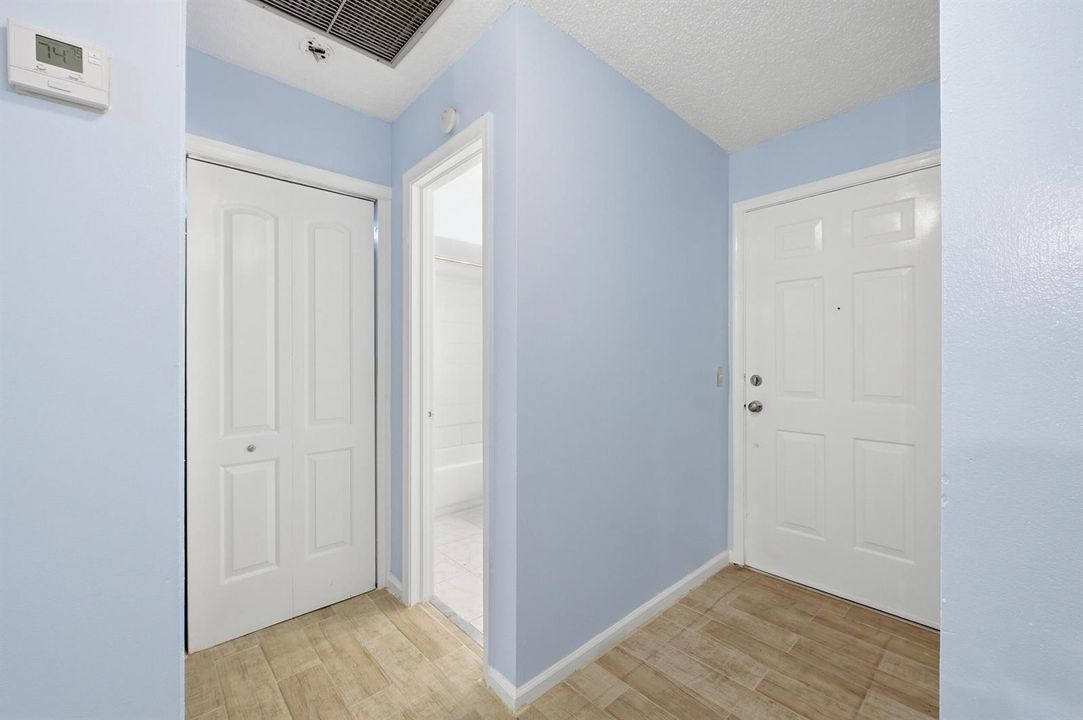 Hall View to Bathroom and closet