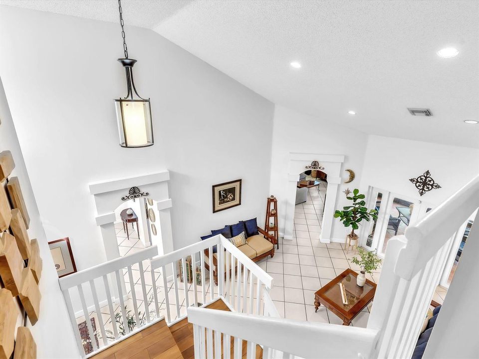 View to Living Room from upstaris
