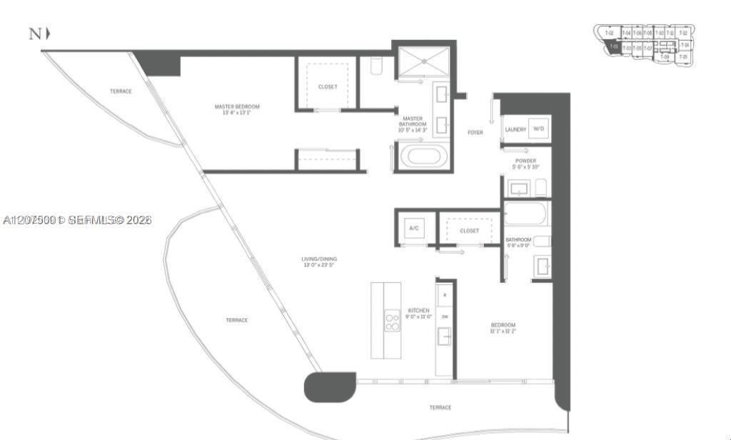 For Rent: $10,000 (2 beds, 2 baths, 1286 Square Feet)