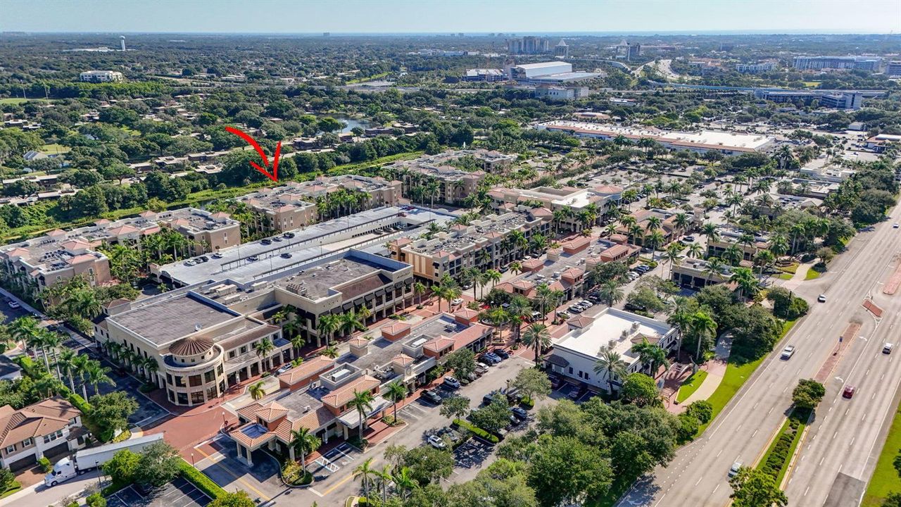 Aerial over Plaza