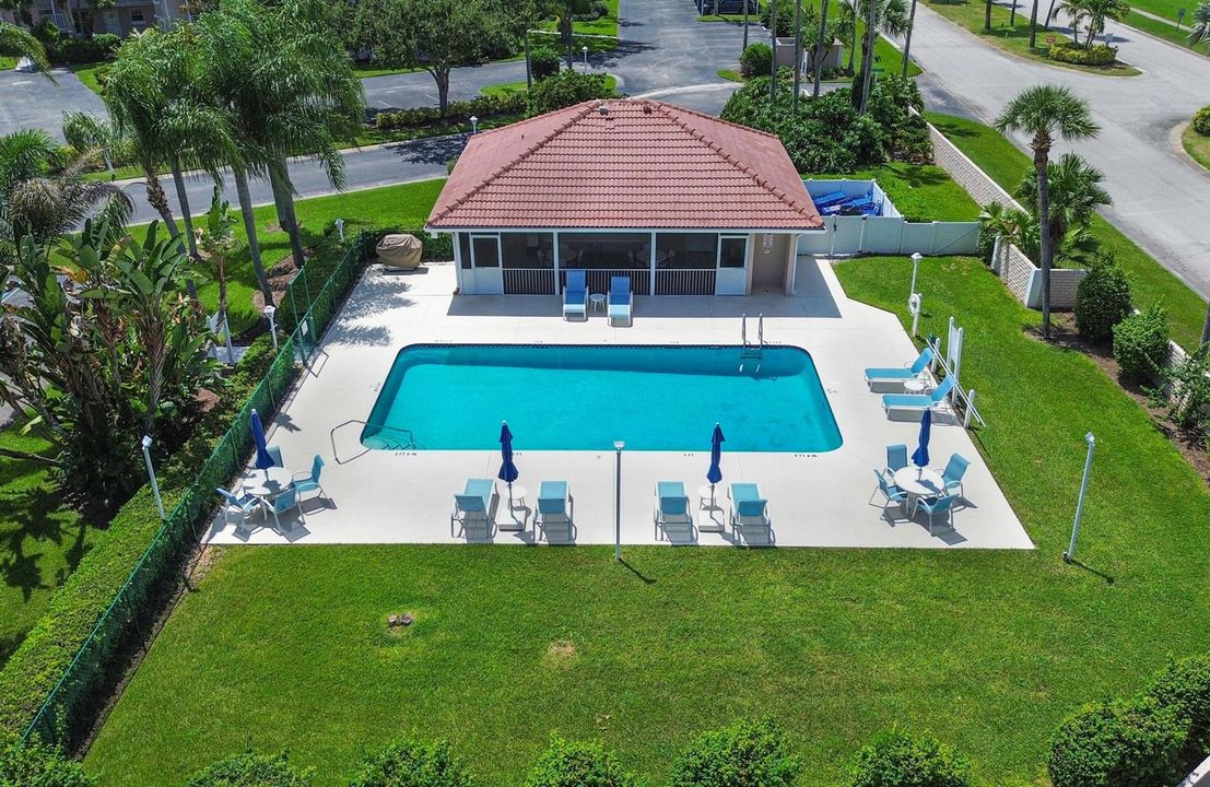 Community Pool Aerial
