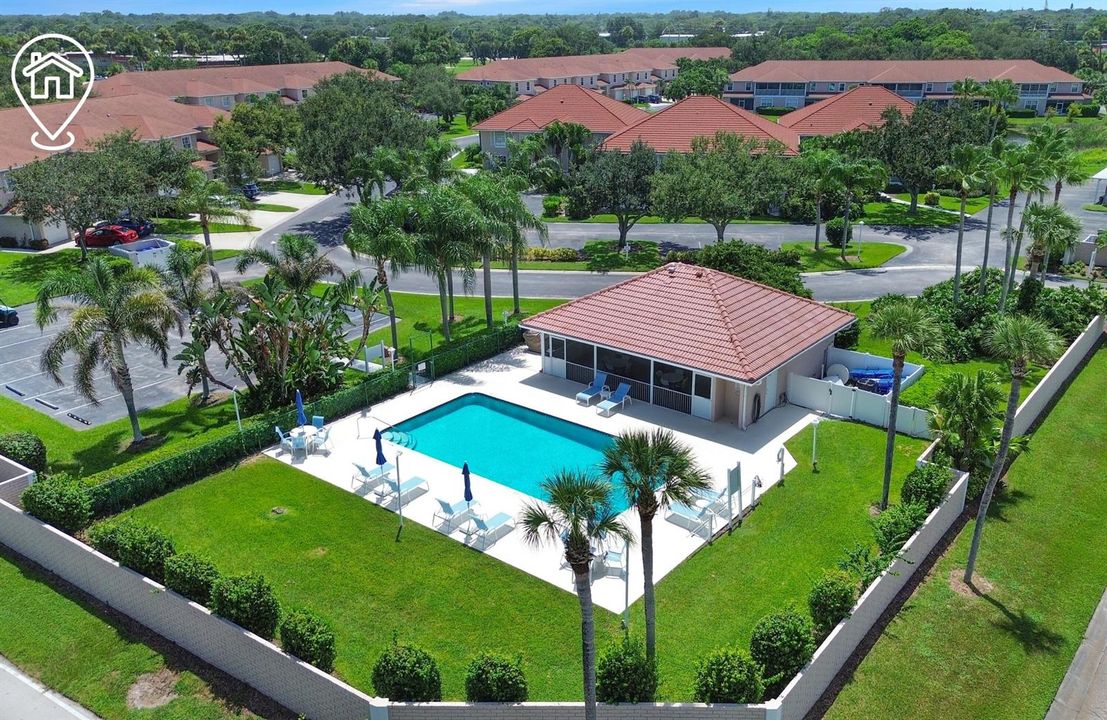 Community Pool Aerial