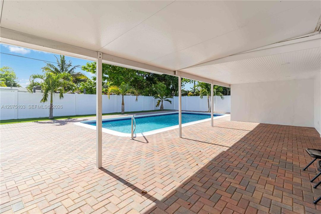 Enjoy rain or sun outdoors with the new lighting system that was installed