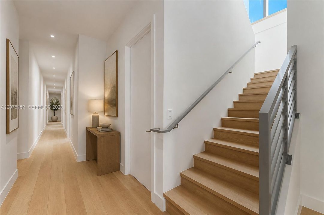 Stairwell. UNA Residences Brickell. One or more photos have been virtually staged.