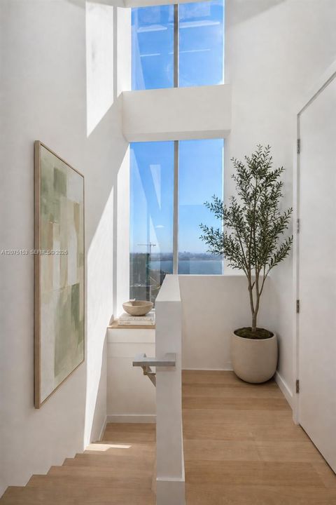 Stairwell. UNA Residences Brickell. One or more photos have been virtually staged.