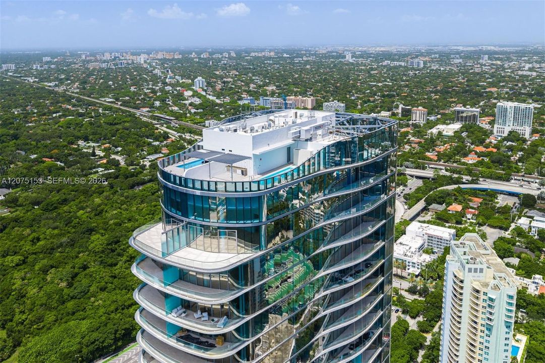 UNA Residences Brickell. One or more photos have been virtually staged.