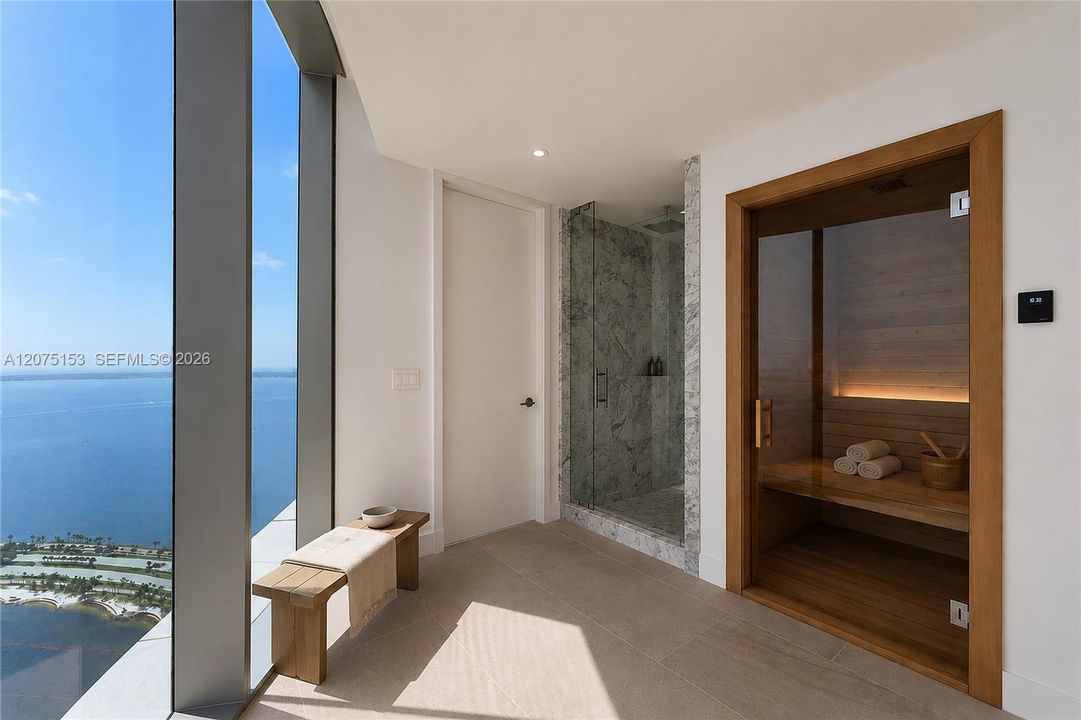 Private Spa. UNA Residences Brickell. One or more photos have been virtually staged.