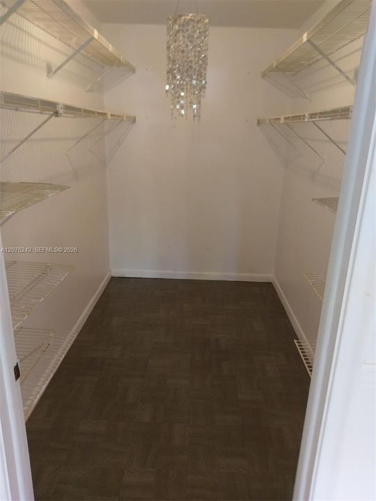Primary Walk in closet