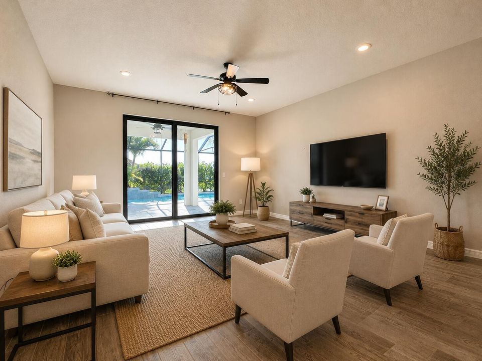 Livingroom-Virtually Staged
