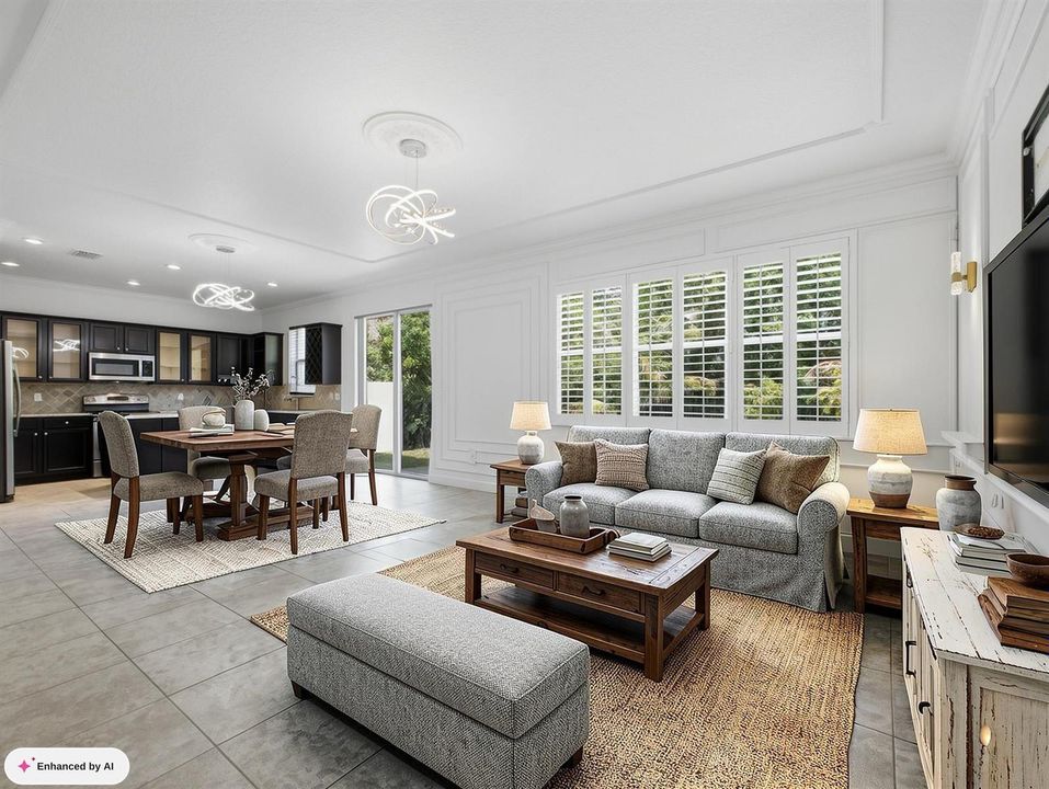 Family Dining Staged