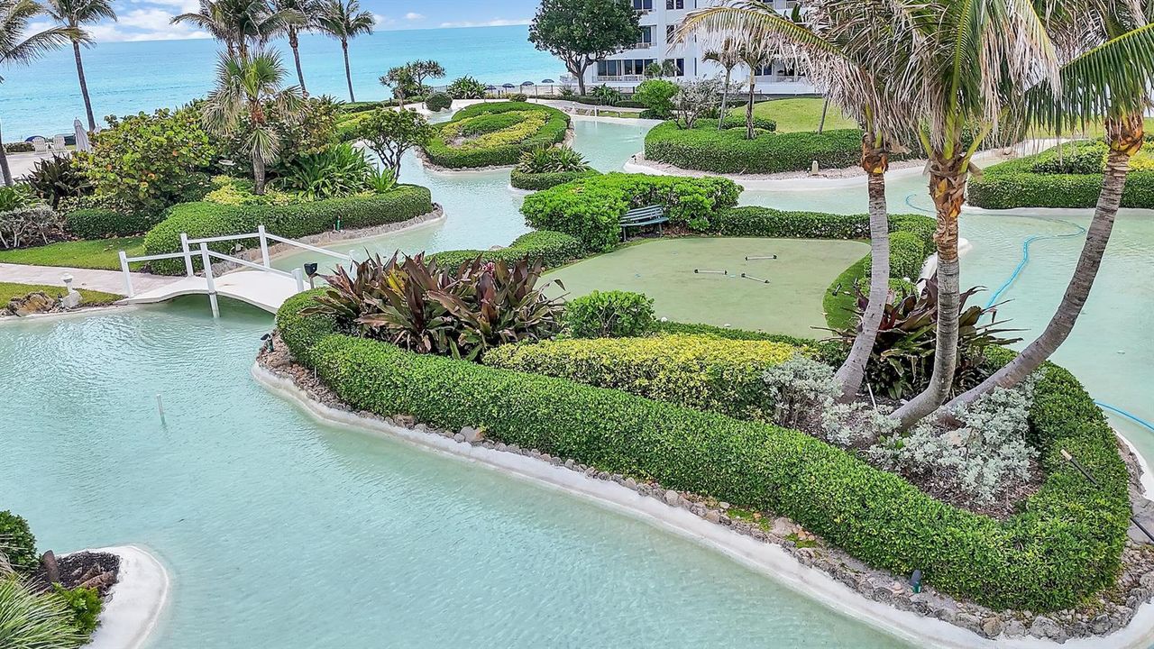 Central garden and golf
