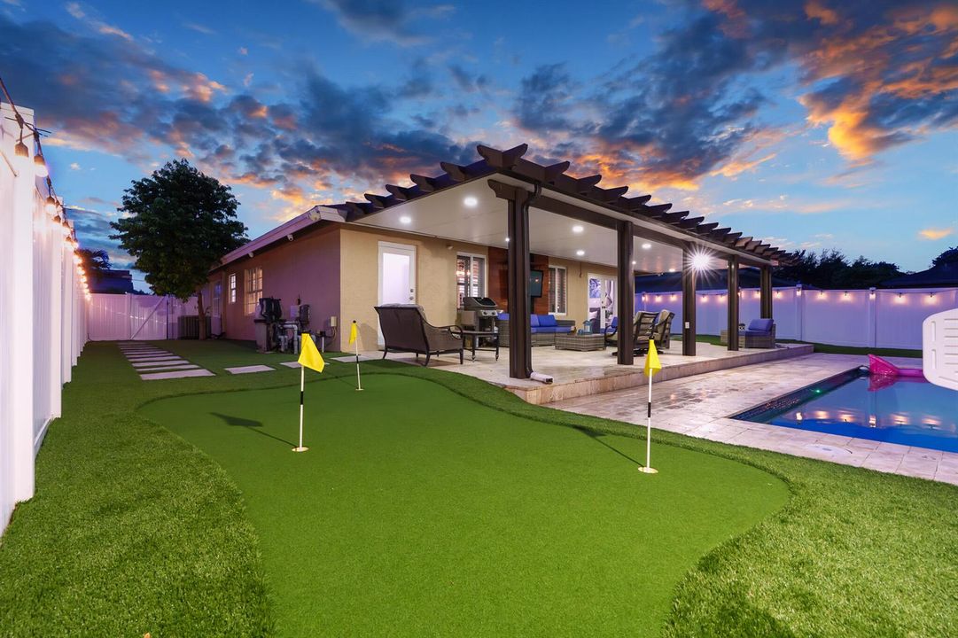 Twilight Putting Green