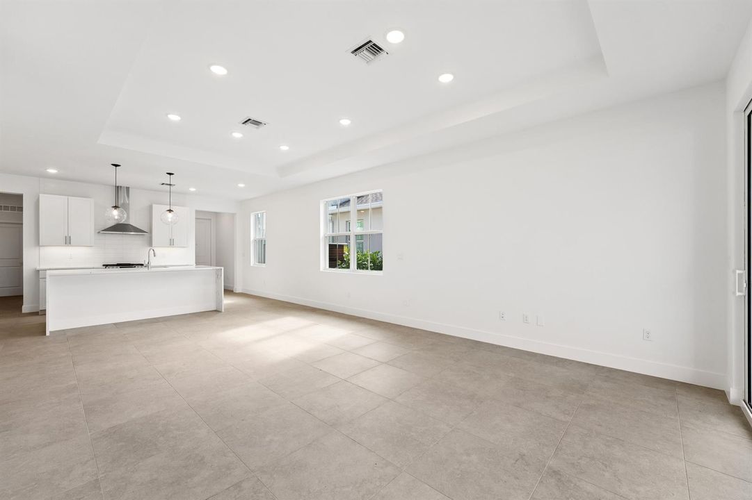 Kitchen, Dining Area & Great Room