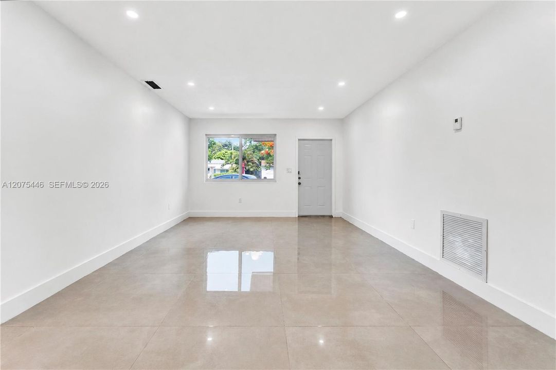 Bright living area with abundant natural light.