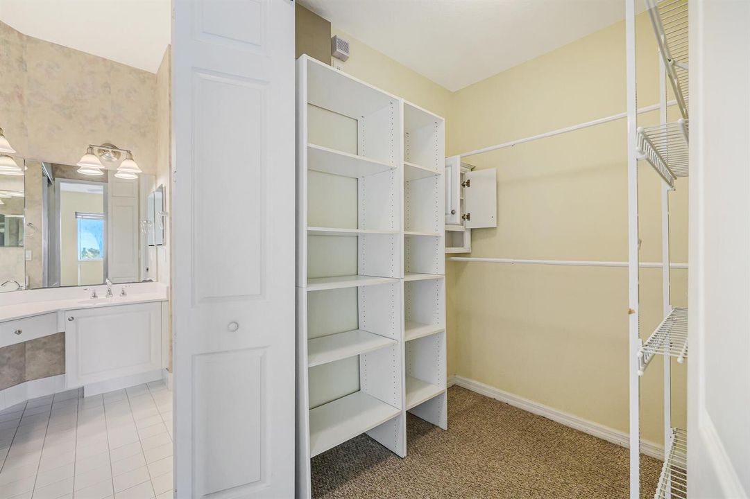 Primary walk-in closet
