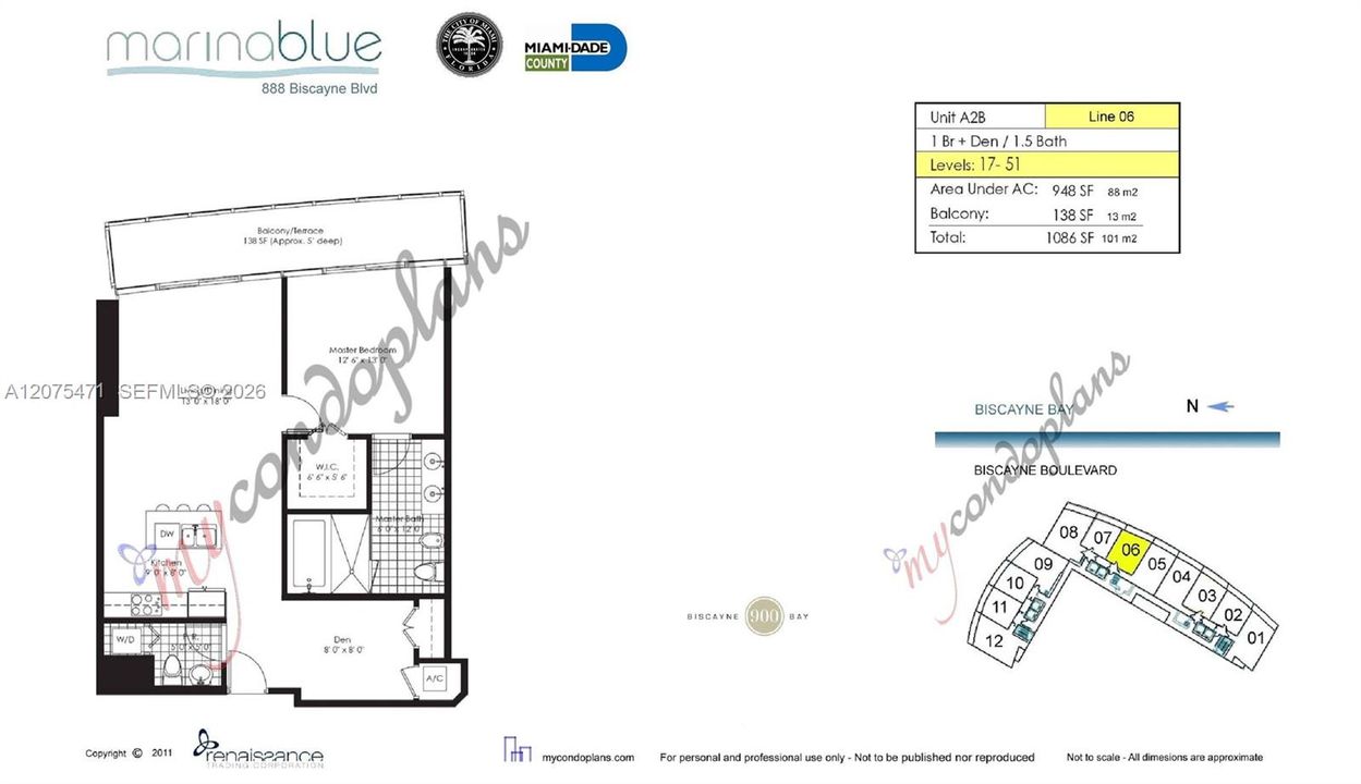 For Rent: $3,700 (1 beds, 1 baths, 948 Square Feet)
