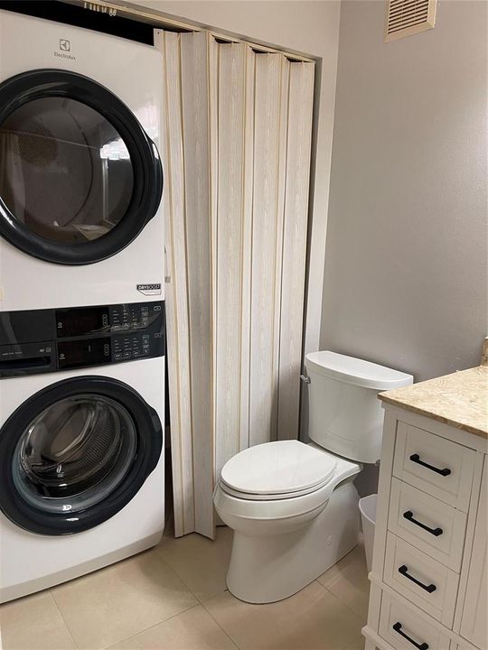 Washer and Drier Bathroom