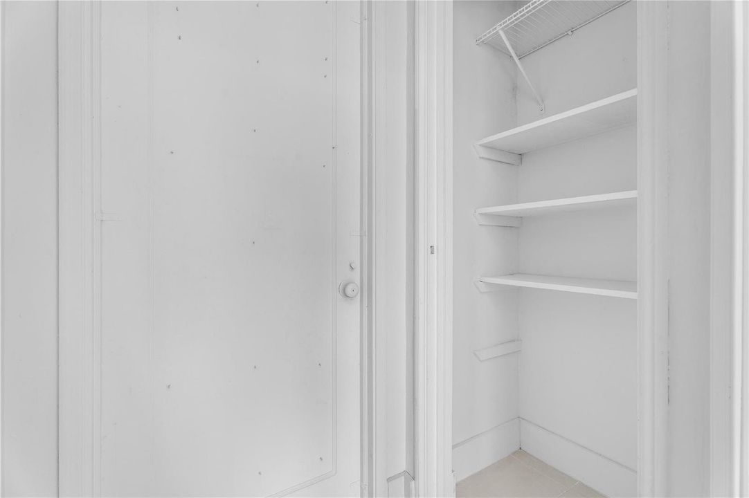 Good closet space in the unit.