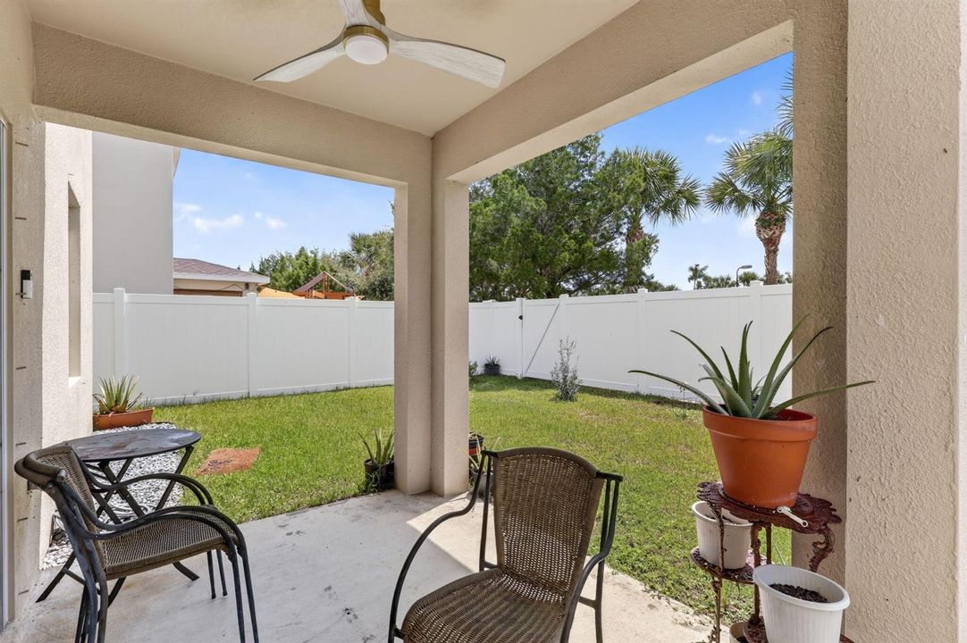 Covered patio