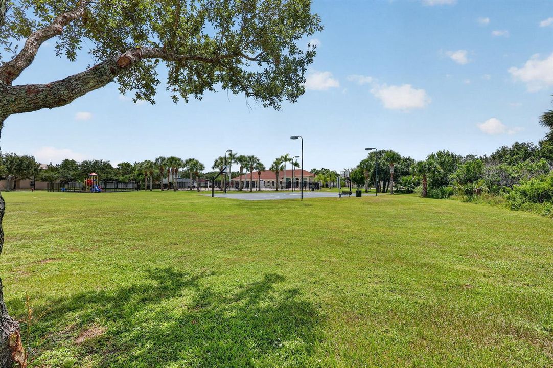 Backyard walk to community amenities