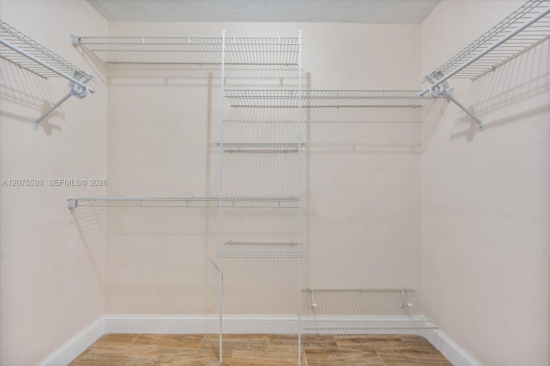 Primary closet