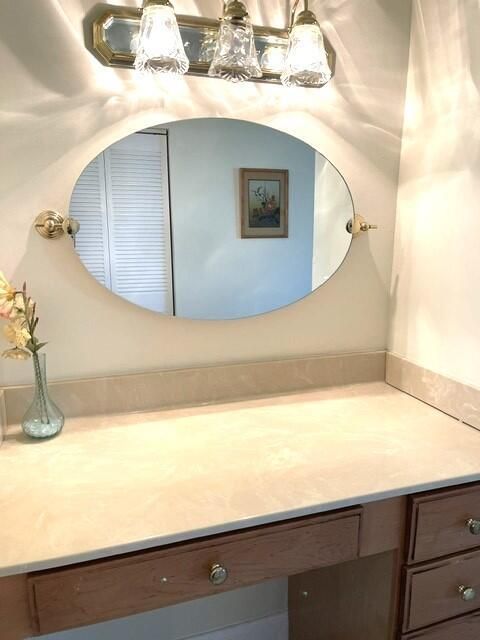 Updated vanity area in master bedroom