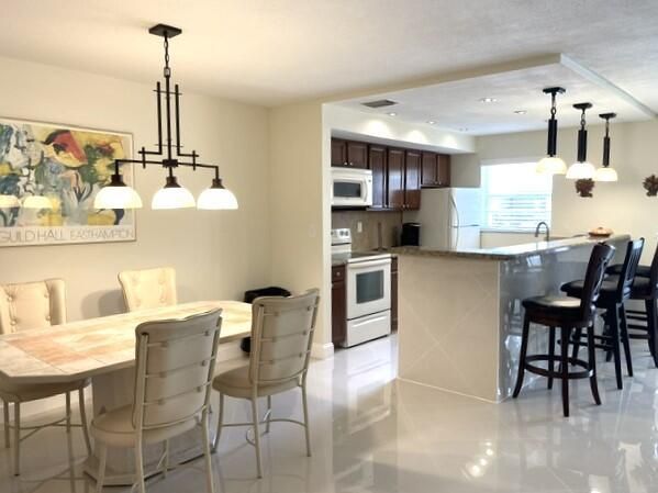Dining and open concept kitchen