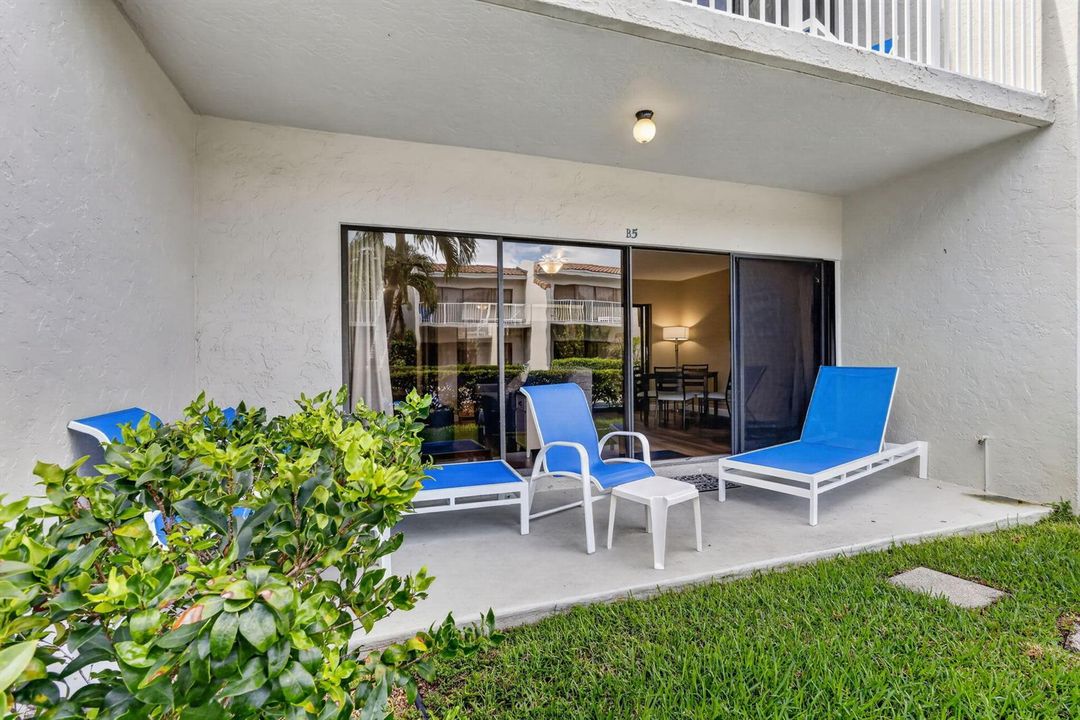 Patio overlooking Pool