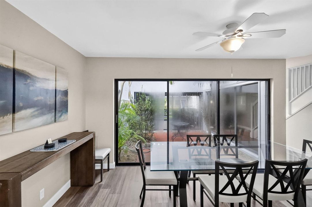 Dining Room looking out to outdoor patio
