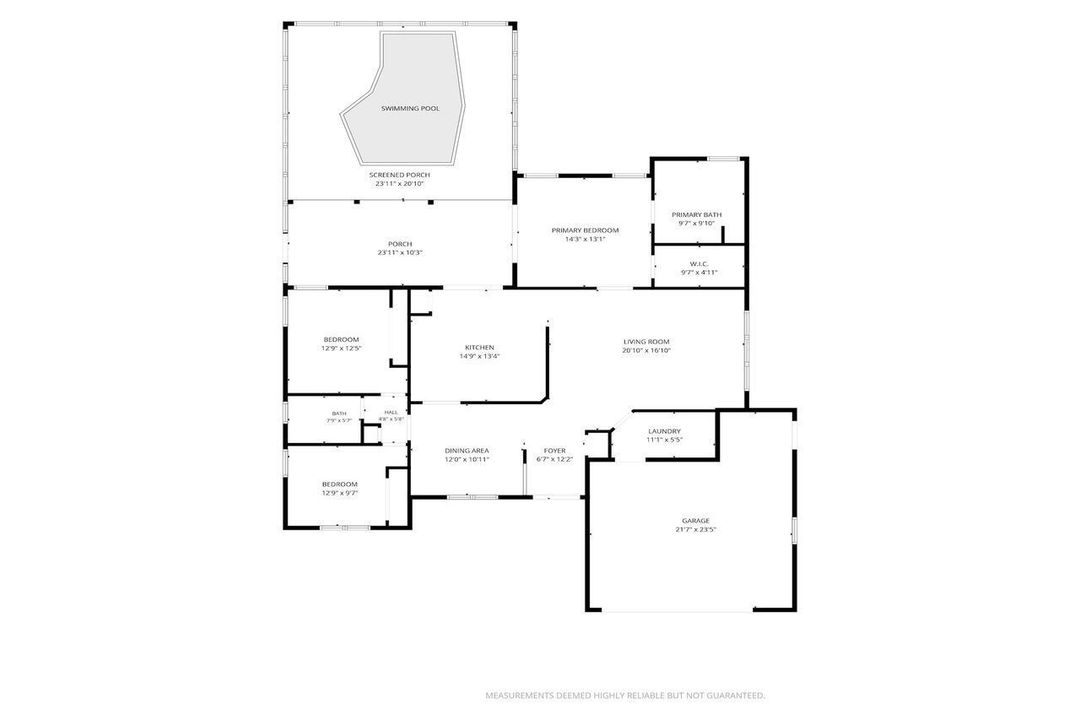 2D Floor Plan for 7686 134th Street