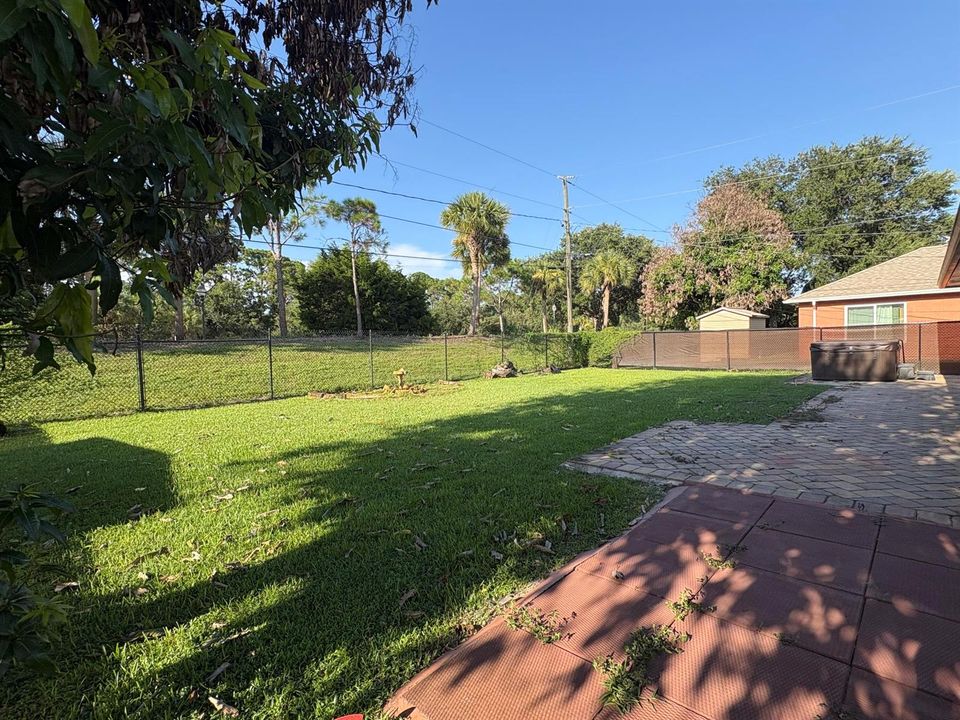 Spacious Backyard View