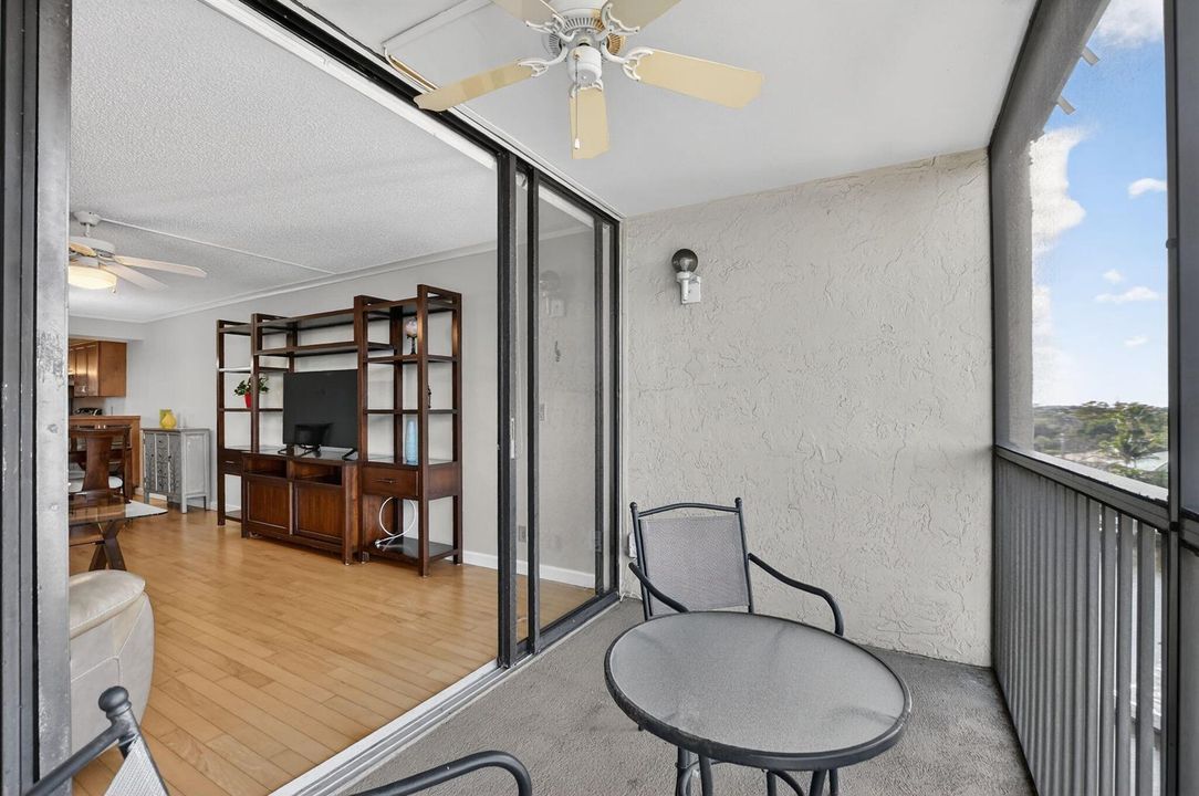 Large screened balcony