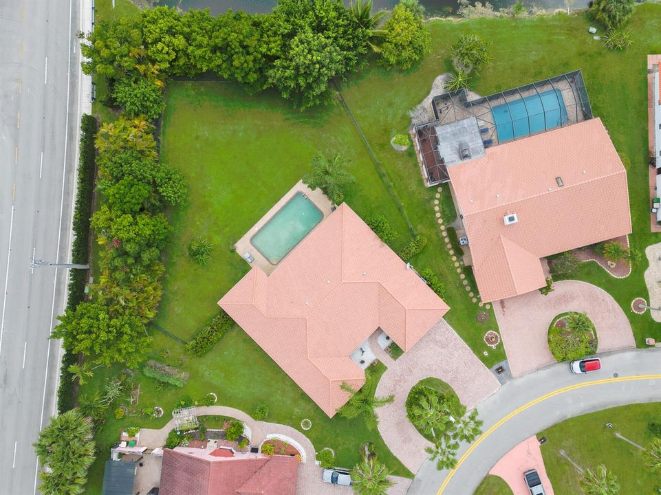 Arial Backyard