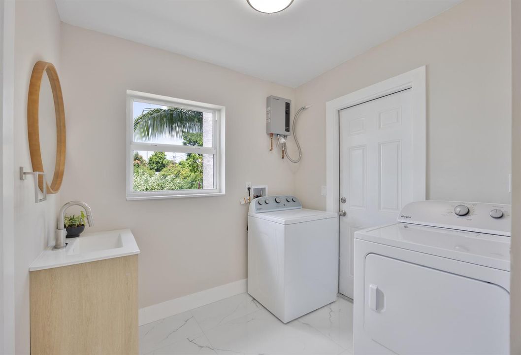 Laundry area