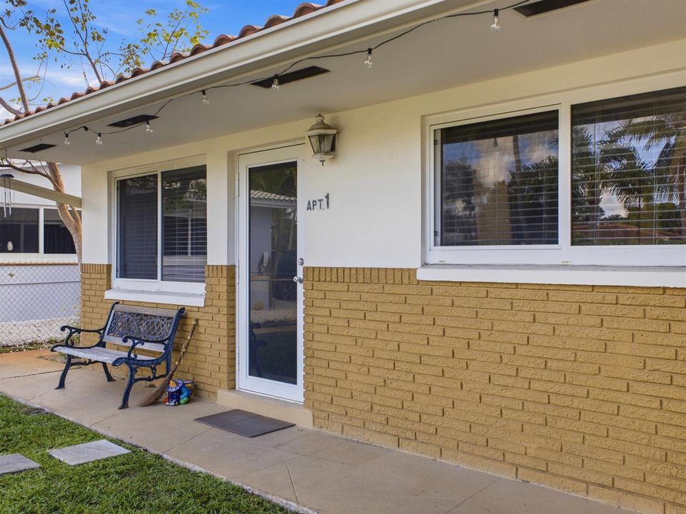 Unit A Entry Porch