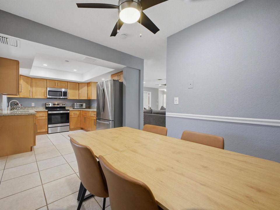 Unit B Dining to Kitchen