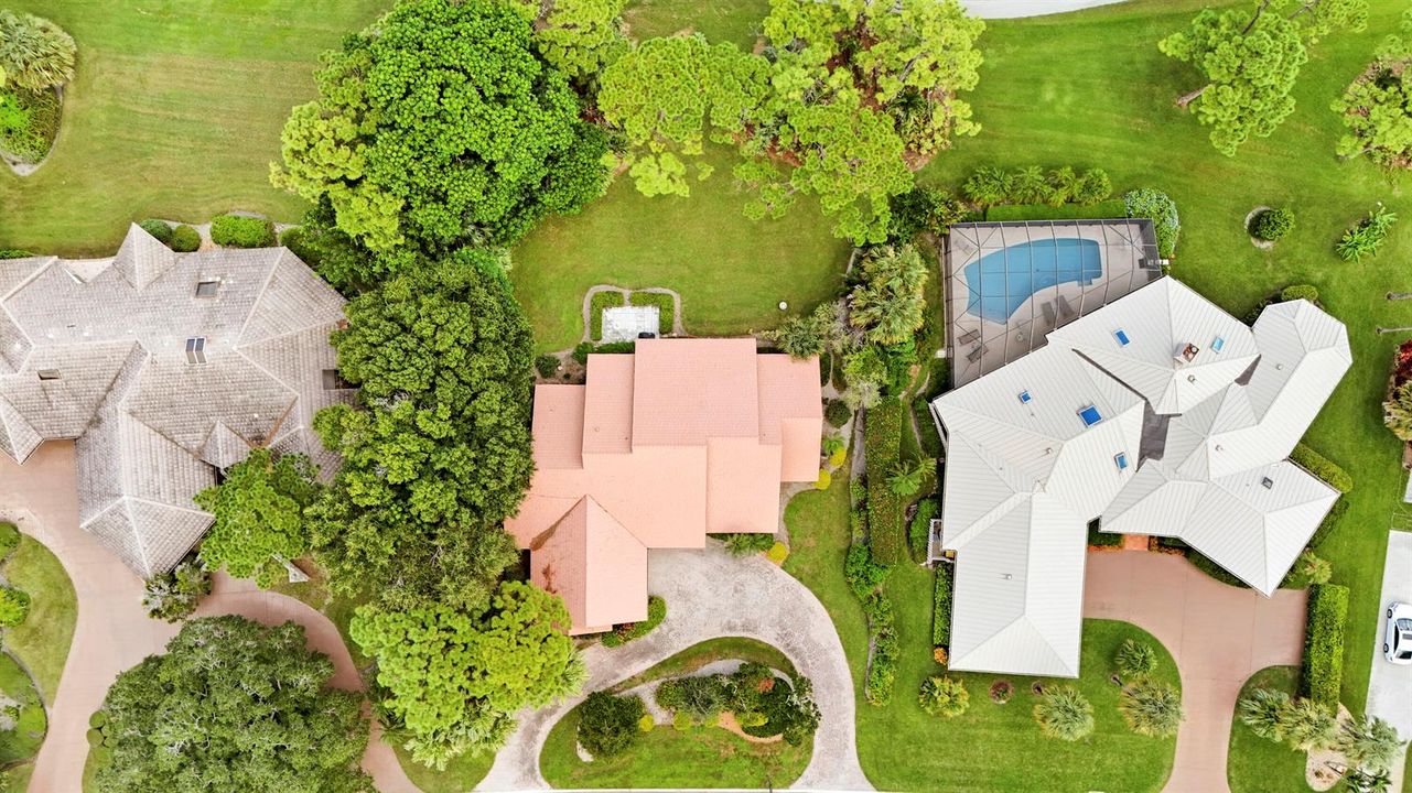 Aerial View over Top of the Home
