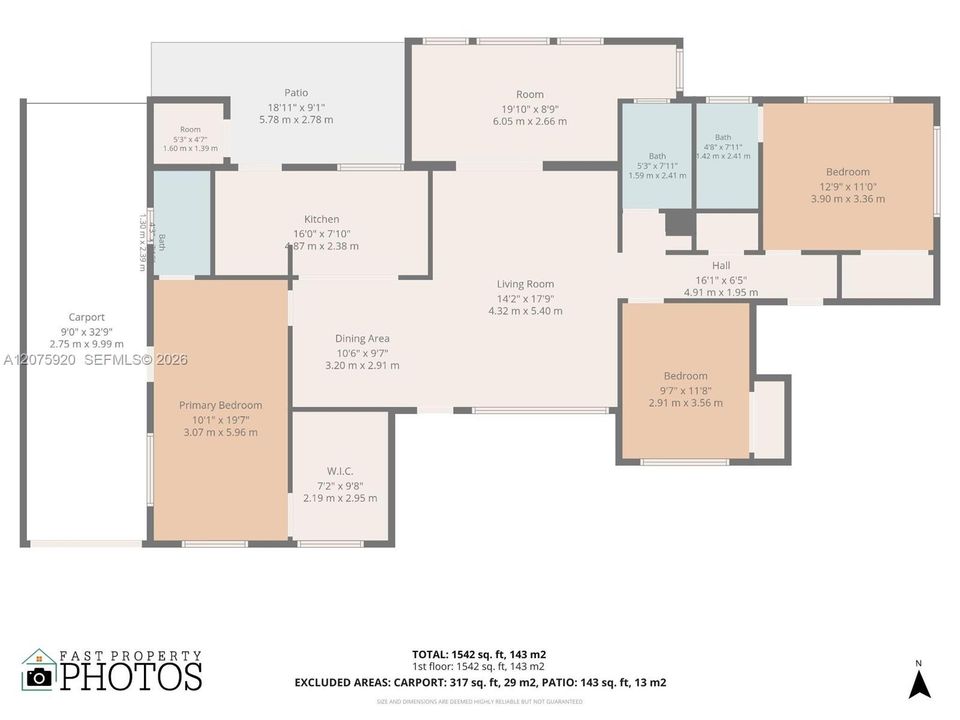For Rent: $6,500 (4 beds, 3 baths, 1600 Square Feet)