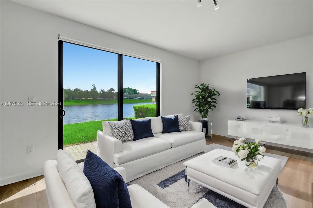 Living room Virtually Staged