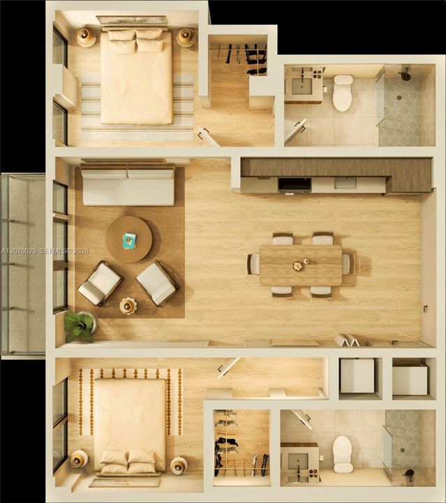 For Rent: $4,075 (2 beds, 2 baths, 807 Square Feet)