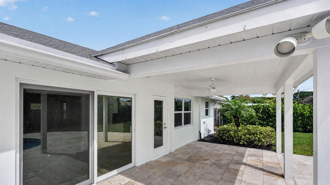 Covered patio