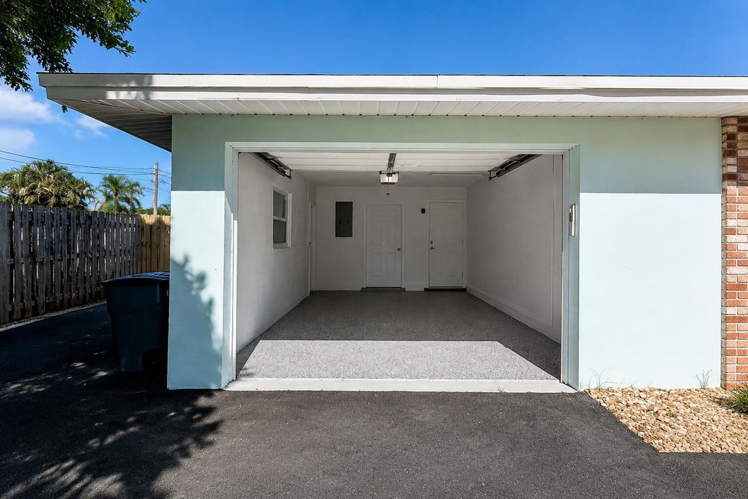 Open garage
